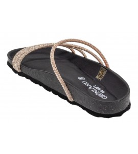 GRUNLAND donna ciabatta SARA CB0836-70 CHAMPAGNE-NERO