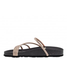 GRUNLAND donna ciabatta SARA CB0836-70 CHAMPAGNE-NERO