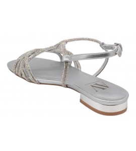 ALBANO VANITY AV7034 SANDALO FLAT ARGENTO