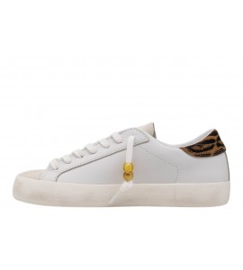 DATE donna W441-HL-CA-WD HILL LOW CALF WHITE-LEOPARD
