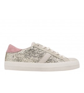 DATE donna W441-HL-GL-PL HILL LOW GLITTER PLATINUM