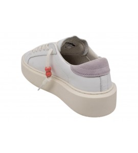 DATE donna W441-HP-CA-WP HILL LOW PLATF CALF WHT-PNK