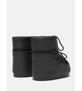 MOON BOOT ICON LOW NERO IN GOMMA