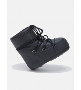MOON BOOT ICON LOW NERO IN GOMMA