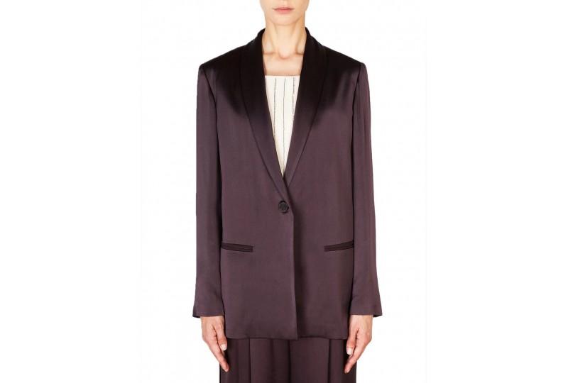 ALYSI BLAZER MONOPETTO SATIN