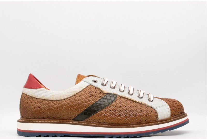 EXTON Sneakers Uomo Pelle...