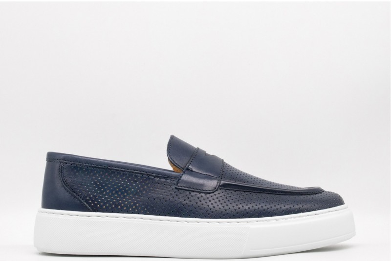 EXTON Mocassini Uomo Pelle...