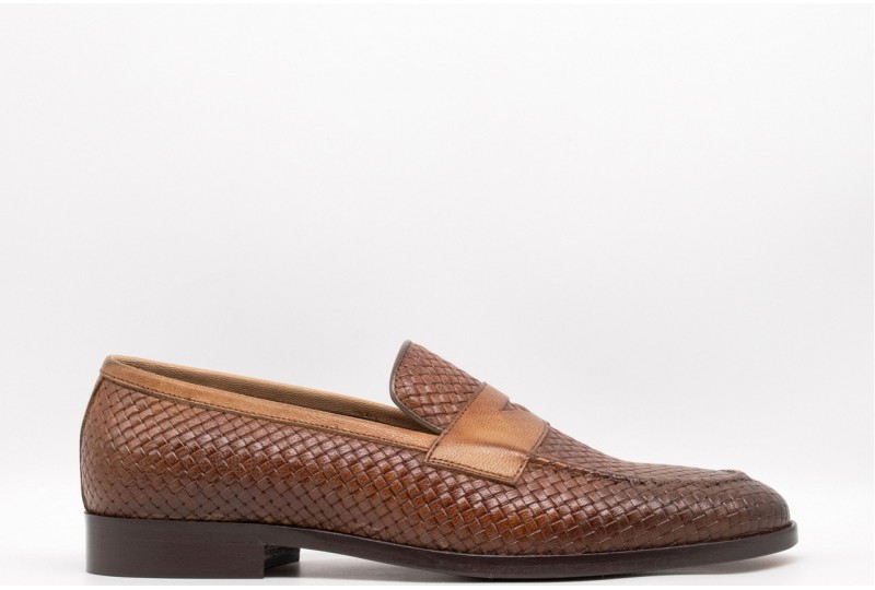 EXTON Mocassini Uomo Pelle...