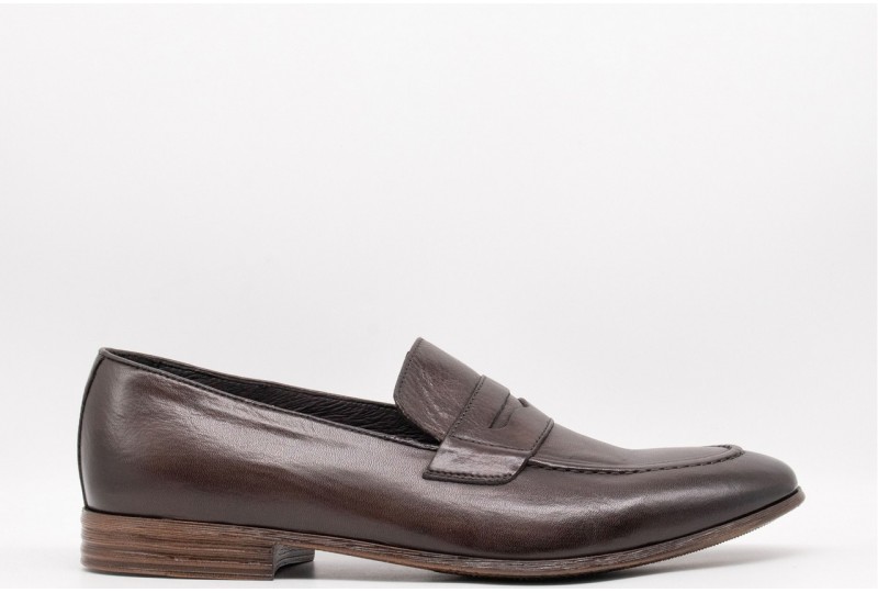 EXTON Mocassini Uomo Pelle...