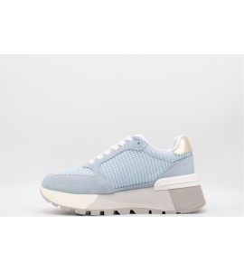LIU JO Sneakers platform in suede e mesh
