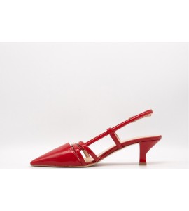 OVYE' Slingback In Naplak JEZEBEL