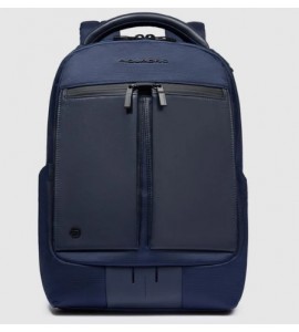 PIQUADRO Zaino uomo porta pc 14" in tessuto riciclato