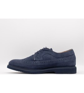 NERO GIARDINI stringata in camoscio
