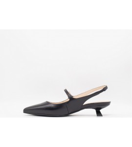 NERO GIARDINI SLINGBACK IN PELLE