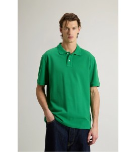 WOOLRICH Polo in piqué di puro cotone