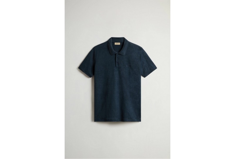 WOOLRICH Polo in puro lino