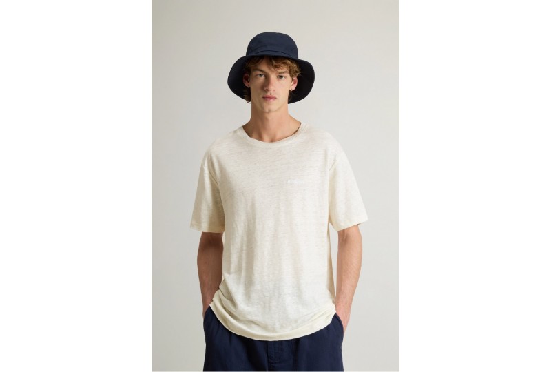 WOOLRICH T-shirt in puro lino