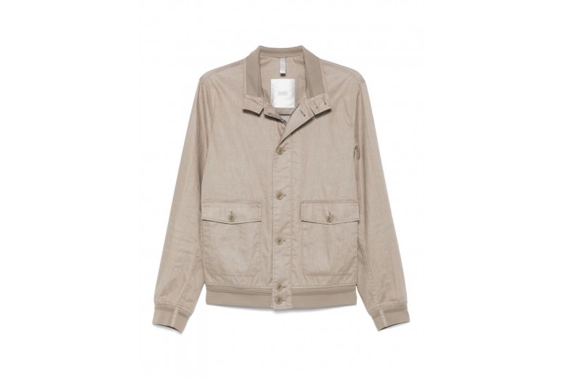 DUNO Giacca in lino beige...