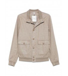 DUNO Giacca in lino beige sabbia