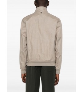 DUNO Giacca in lino beige sabbia