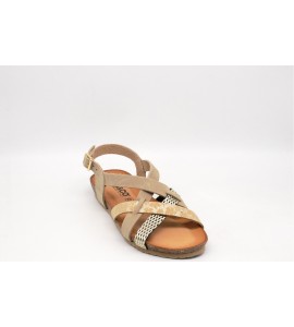 IGI&CO 7695633 NABUK SABBIA/PLATINO 35