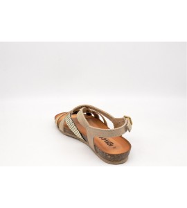 IGI&CO 7695633 NABUK SABBIA/PLATINO 35