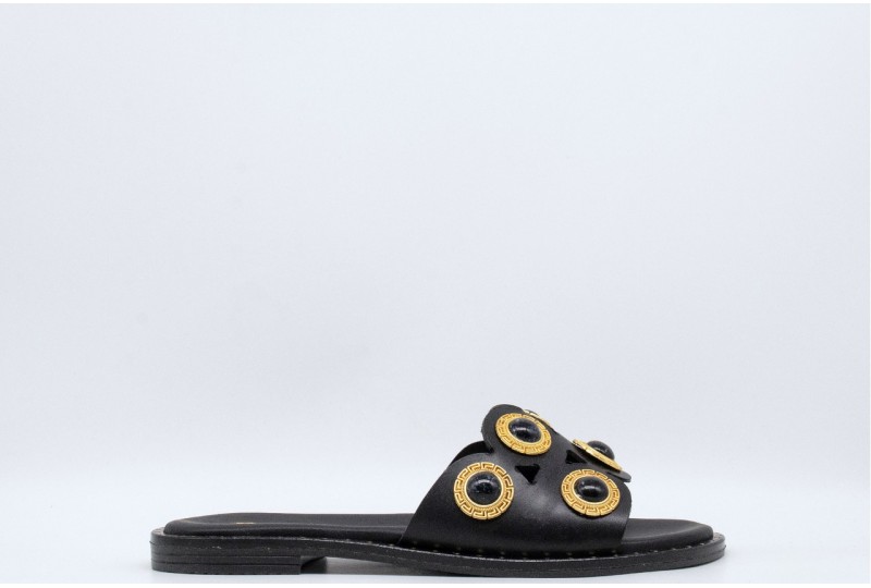 JEIDA CIABATTA IN PELLE CON...