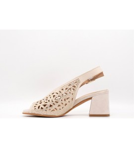 MELLUSO slingback spuntata CON STRASS