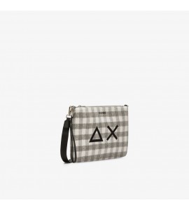 SUN68Pochette in lana check