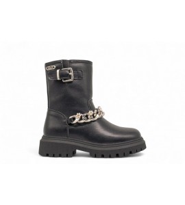 LIU-JO Biker boot bambina con catena gioiello