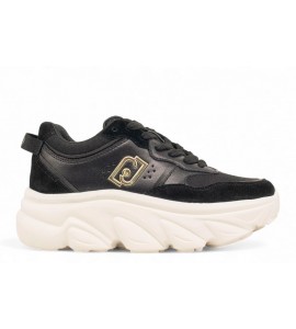 LIU JO Chuncky sneakers in suede e rete