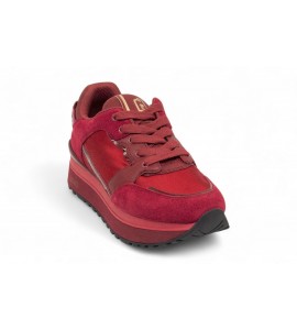 LIU-JO Sneakers MAXI WO platform in pelle