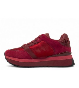 LIU-JO Sneakers MAXI WO platform in pelle