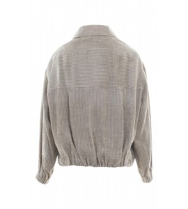 ALYSI BOMBER VELVET GRIGIO