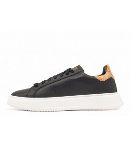 ALVIERO MARTINI Sneaker in pelle granata con dettaglio Geo Classic