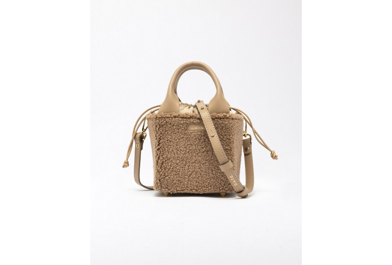 DATE CUBO BAG TEDDY WHITE...