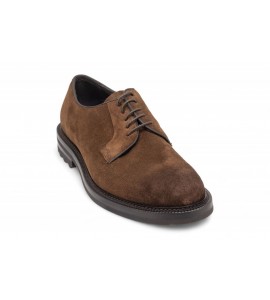 BARRETT STRINGATA IN SUEDE TABACCO