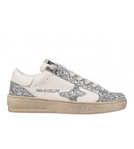 AMA BRAND donna sneaker 4039 SLAM BIANCO/ARGENTO