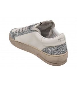 AMA BRAND donna sneaker 4039 SLAM BIANCO/ARGENTO