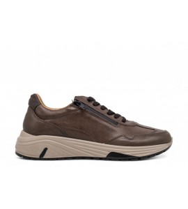 IGI E CO SNEAKERS IN PELLE CON ZIP