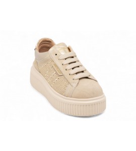 JANET E JANET Sneaker in camoscio