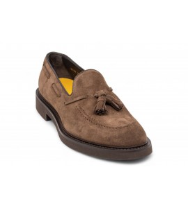 DOUCAL'S Mocassino con nappine in suede