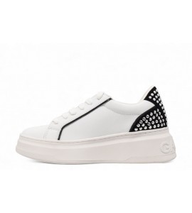 GAELLE Sneakers New Addict In Action Leather Con Inserti Borchie E Perle