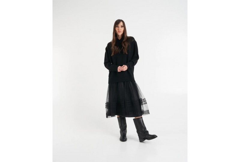 JUCCA ABITO FELPA E TULLE