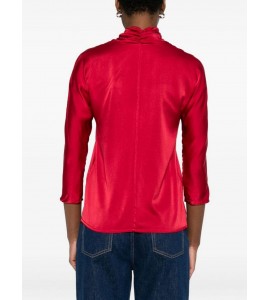 JUCCA blusa seta con fiocco