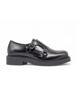 NERO GIARDINI derby donna in pelle