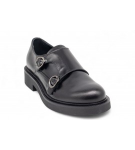 NERO GIARDINI derby donna in pelle