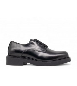 NERO GIARDINI derby donna in pelle