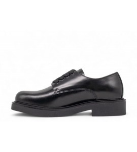 NERO GIARDINI derby donna in pelle