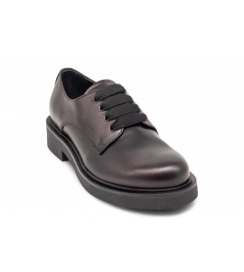 NERO GIARDINI derby donna in pelle